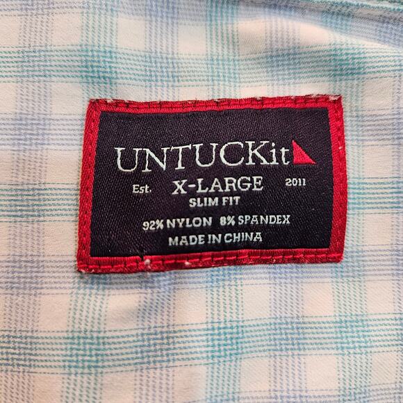 Men's Untuckit Longsleeeve Casual Shirt XL Slim Fit - Picture 2 of 7